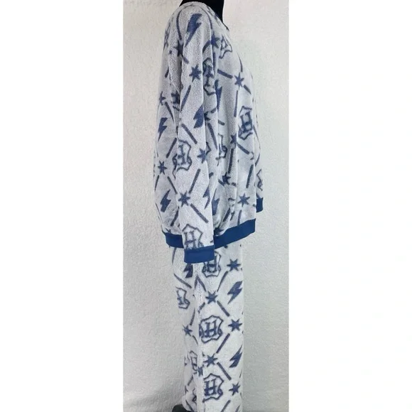 HARRY POTTER • Blue 2-Piece Fleece Jogger Pajama Lounge Set, XL - Picture 10 of 16